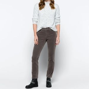 NYDJ Sheri Slim Fit Cords Corduroy Gray Grey Size 2 Straight Leg Pants